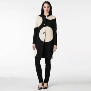 Kate Spade New York Polka Dot Print Coat Size 0 XS